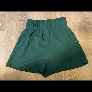 H&M Turquoise High-Waisted Shorts